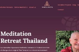 Maditation Retreat Website Creation using WordPres